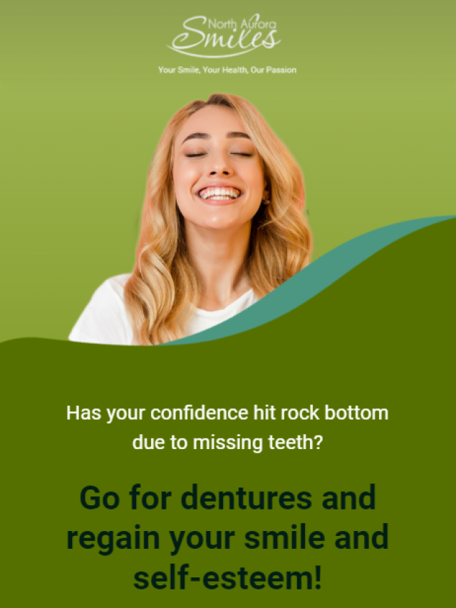 Go for dentures and regain your smile and self-esteem!